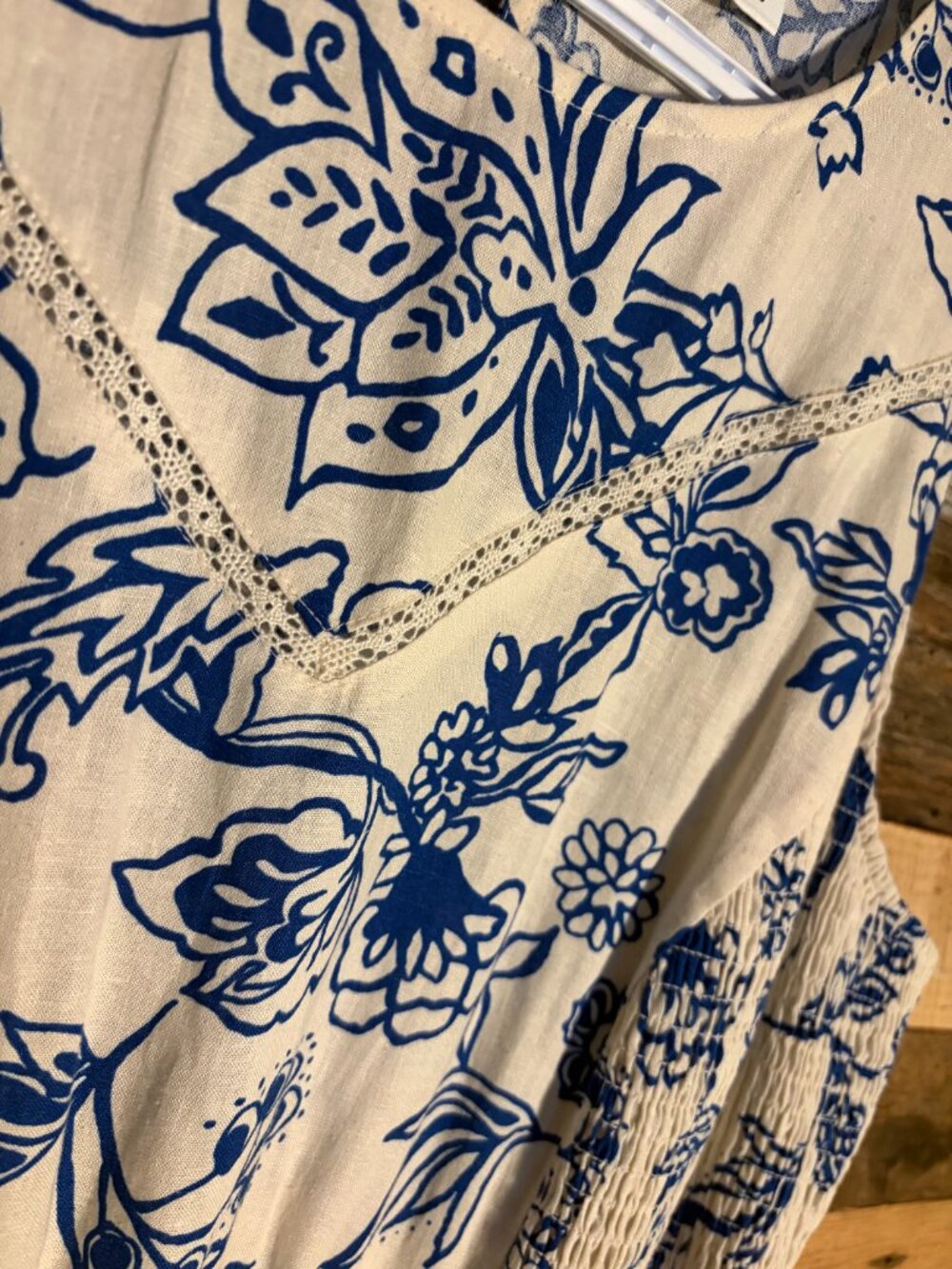 LINEN FLORAL DRESS - Picture 4 of 10